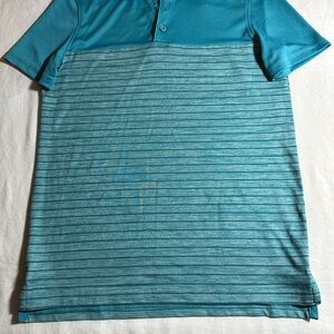 All in Motion Teal Striped Polo Shirt